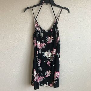 Flowered slip dress